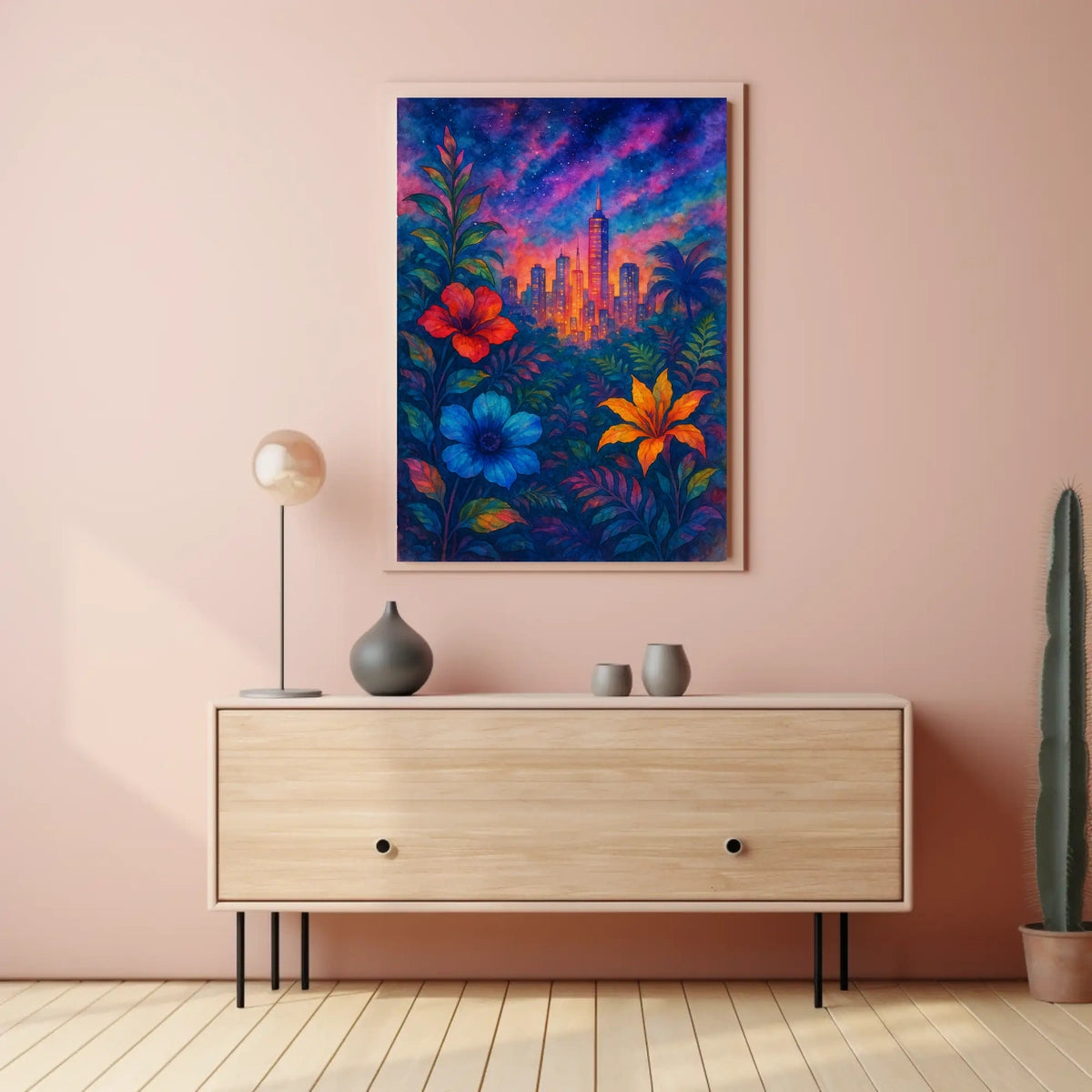 Cityscape In Bloom Poster