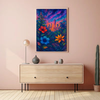 Cityscape In Bloom Poster