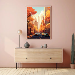Autumn In The City Poster PosterGoat