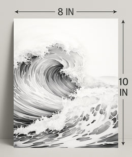 The Power Of Waves Poster