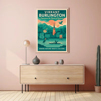 Vibrant Burlington Wall Art Print Decor