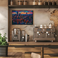 Syrian Arab Republic Vibrant Cityscape Poster
