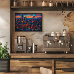 Syrian Arab Republic Vibrant Cityscape Poster