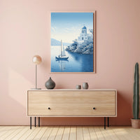 Tranquil Mediterranean Scene Poster PosterGoat