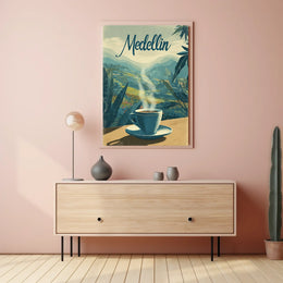 Medellin Coffee Experience Poster