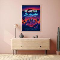 Los Angeles Dreams in Neon Urban or Cityscape Poster
