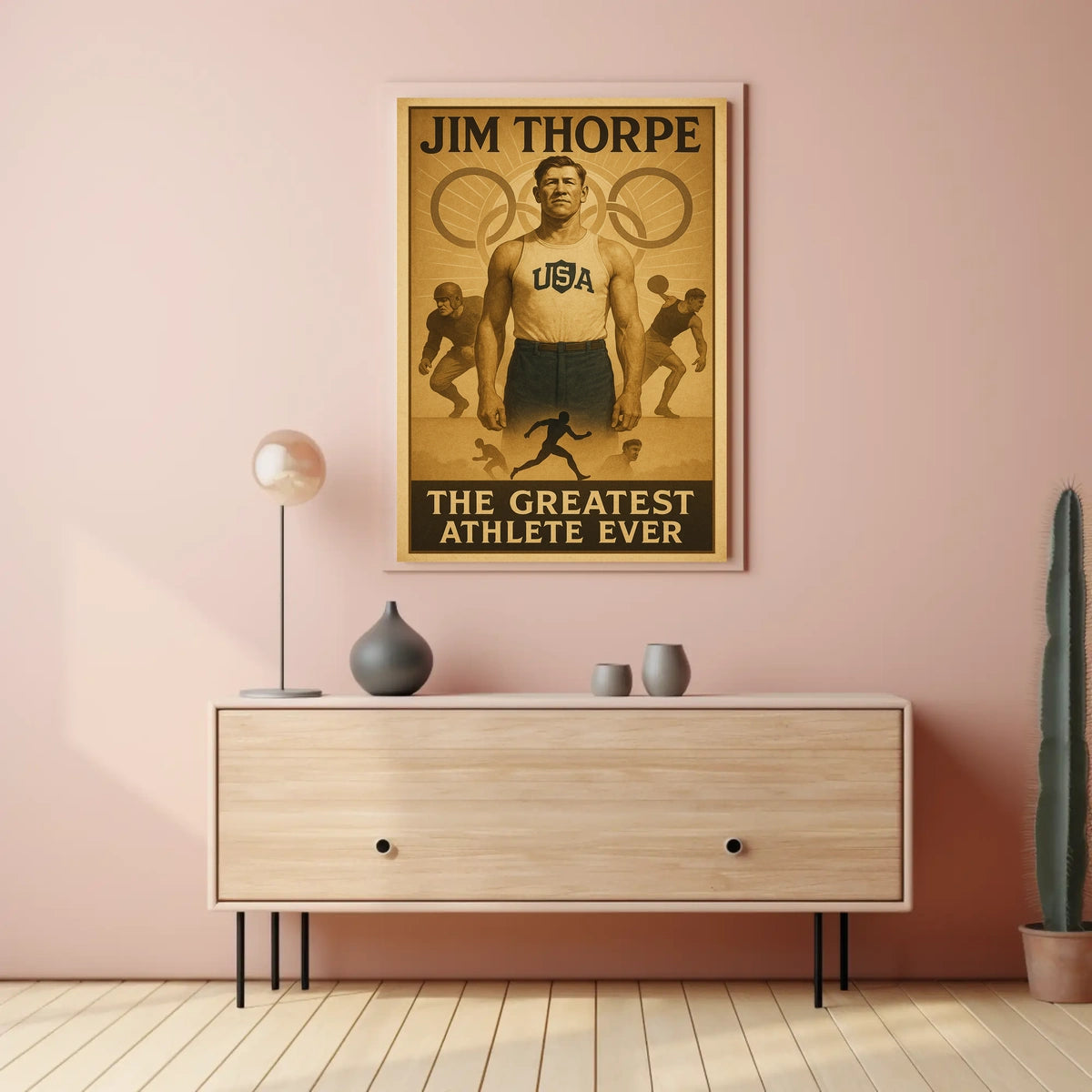 Jim Thorpe Legendary Athlete Poster