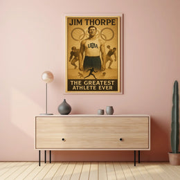 Jim Thorpe Legendary Athlete Poster