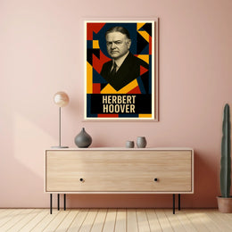 Herbert Hoover 31st President of the United States Abstract Pop Poster
