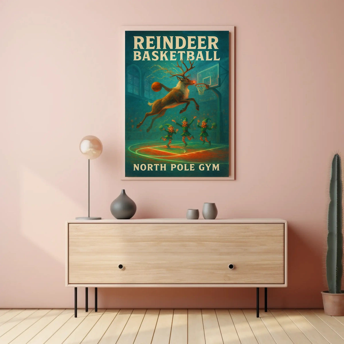 Reindeer Basketball Extravaganza Poster