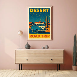 Desert Road Trip Poster