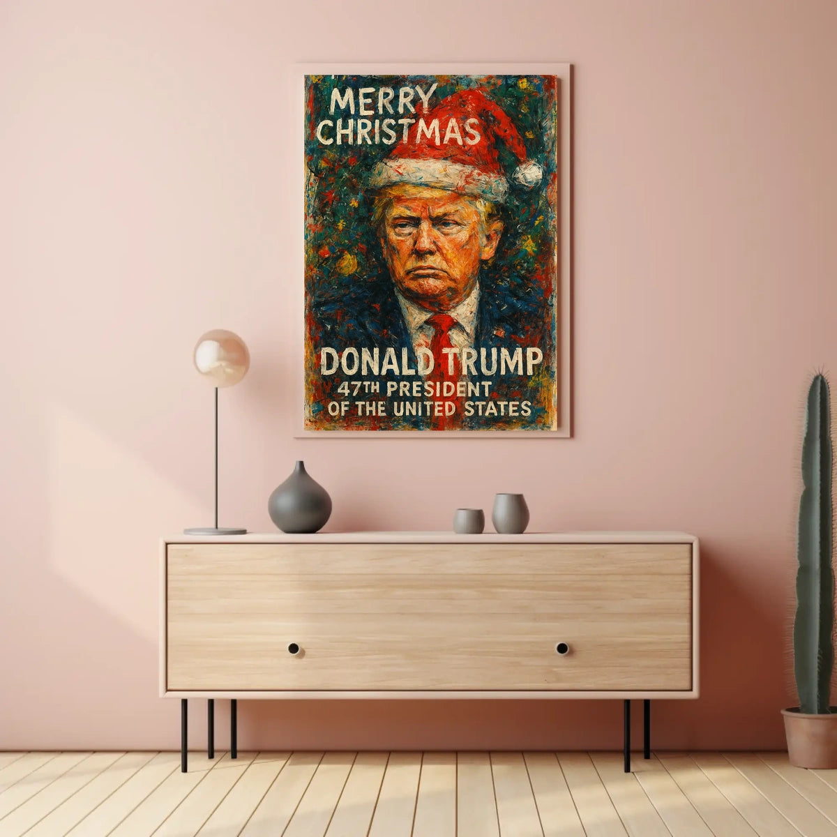 Donald Trump Merry Christmas Presidential Poster