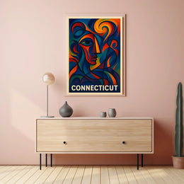 Connecticut Abstract Art Abstract Poster