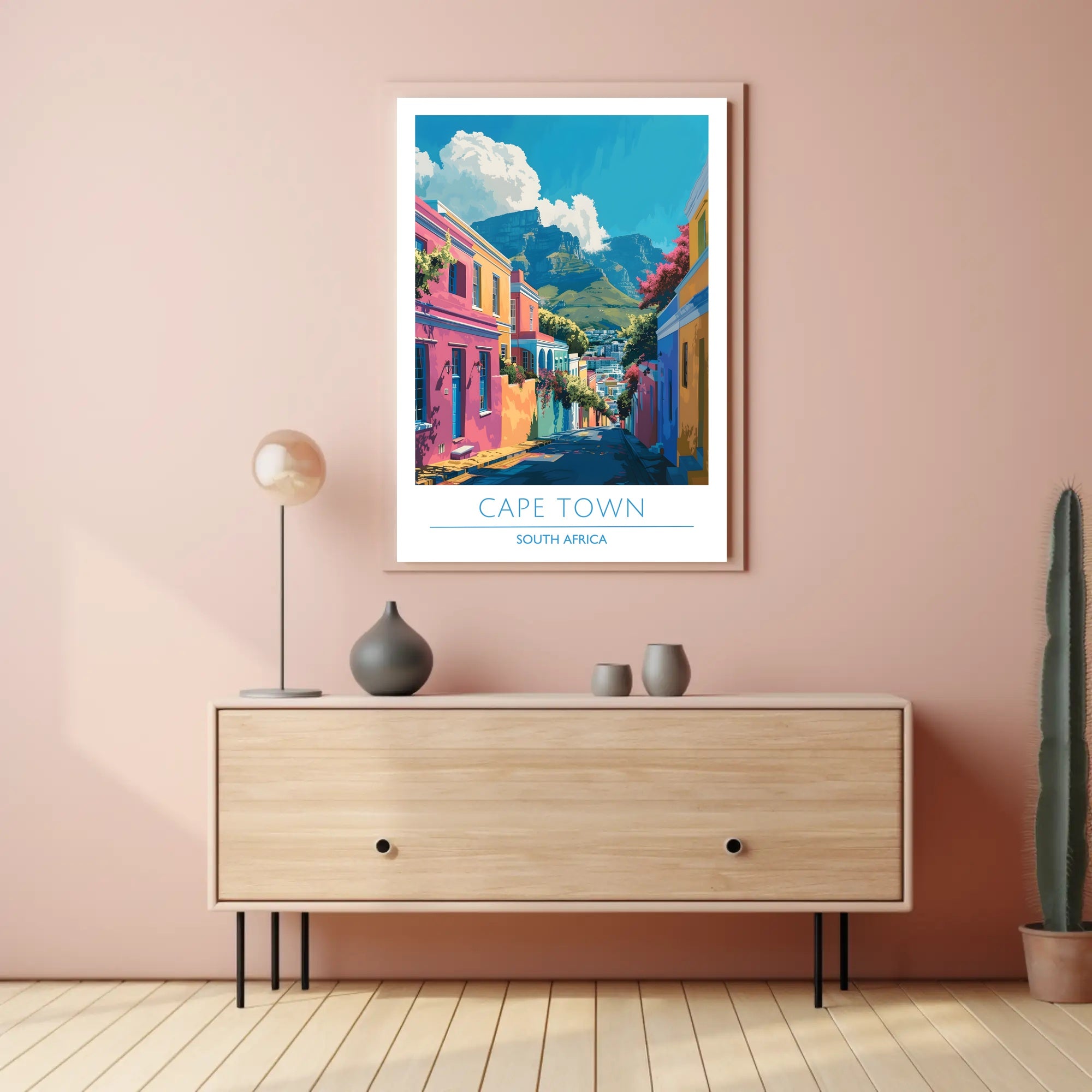 Cape Town Bo-Kaap Street Art Urban or Cityscape Poster