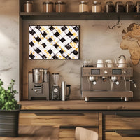 Abstract Checkered Art Poster