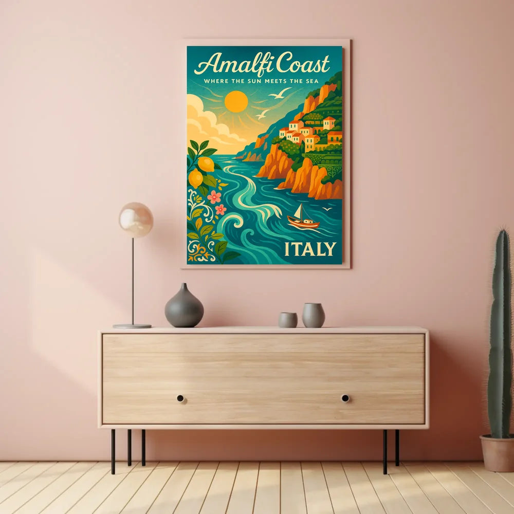 Vintage Art Deco Automobile Poster