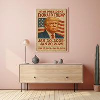 Trump Embroidered Patriot Decor Poster
