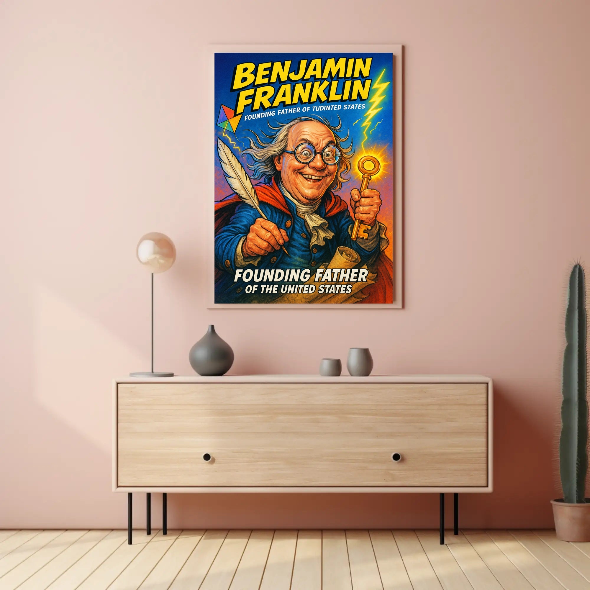 Benjamin Franklin Founding Father Poster PosterGoat