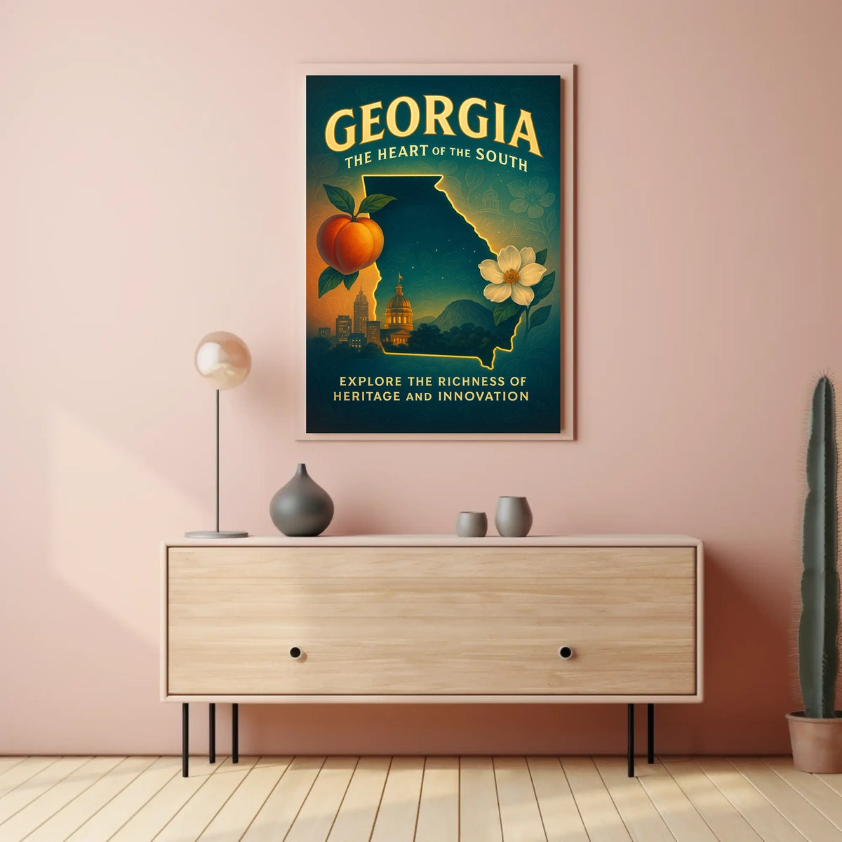 Georgia The Heart Of The South Poster