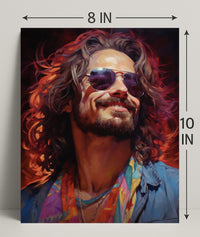 Vibrant Portrait Of A Free Spirit Poster PosterGoat