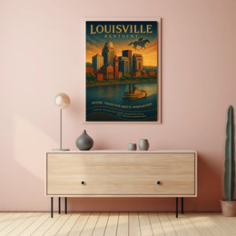 Louisville, Kentucky Where Tradition Meets Innovation Poster