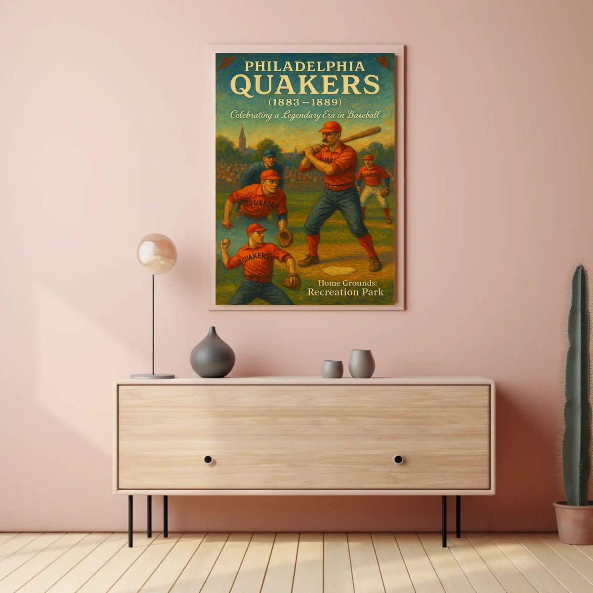 Philadelphia Quakers Celebrating A Poster