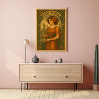 New York Art Nouveau Poster