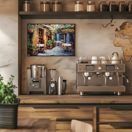 Charming Café Corner Poster