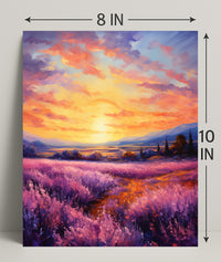 Lavender Sunset Poster