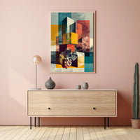 Abstract Geometric Landscape Abstract Poster
