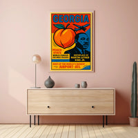 Georgia Peach State Travel Poster