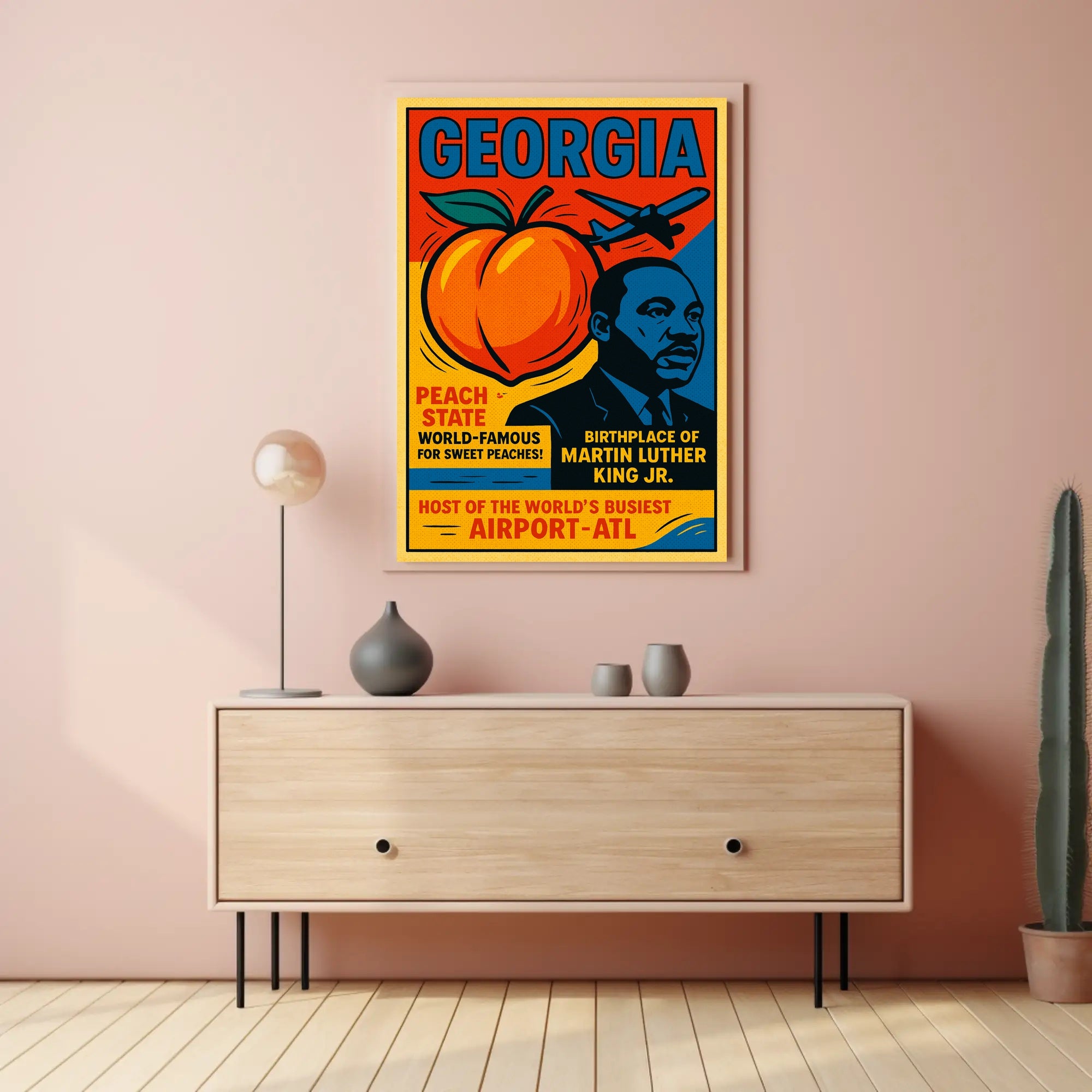 Georgia Peach State Travel Poster