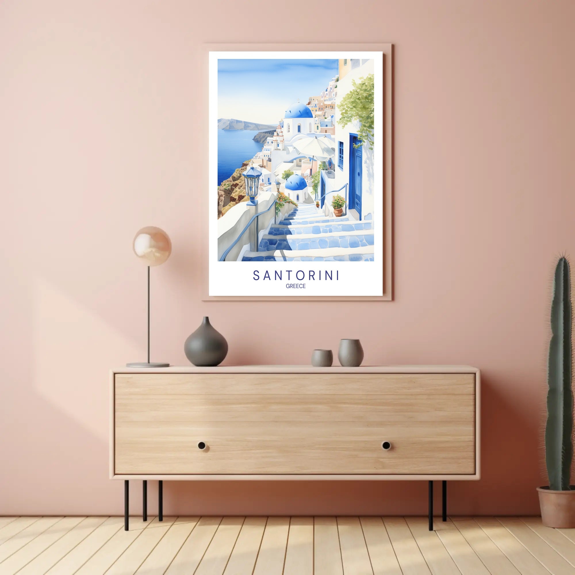 Santorini, Greece Poster PosterGoat