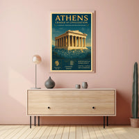 Athens Journey: Exploring Classical Heritage Cultural or Heritage Poster