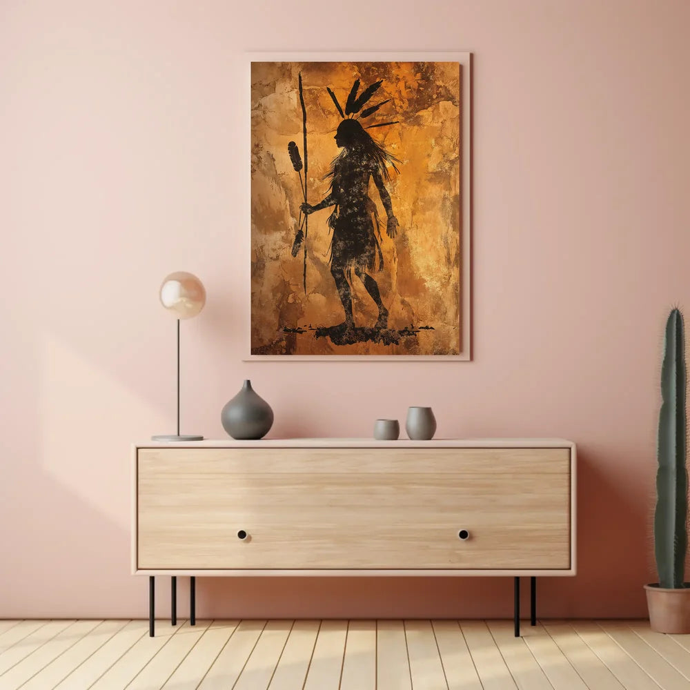 Artistic Visual Storytelling Iconic Figure Poster