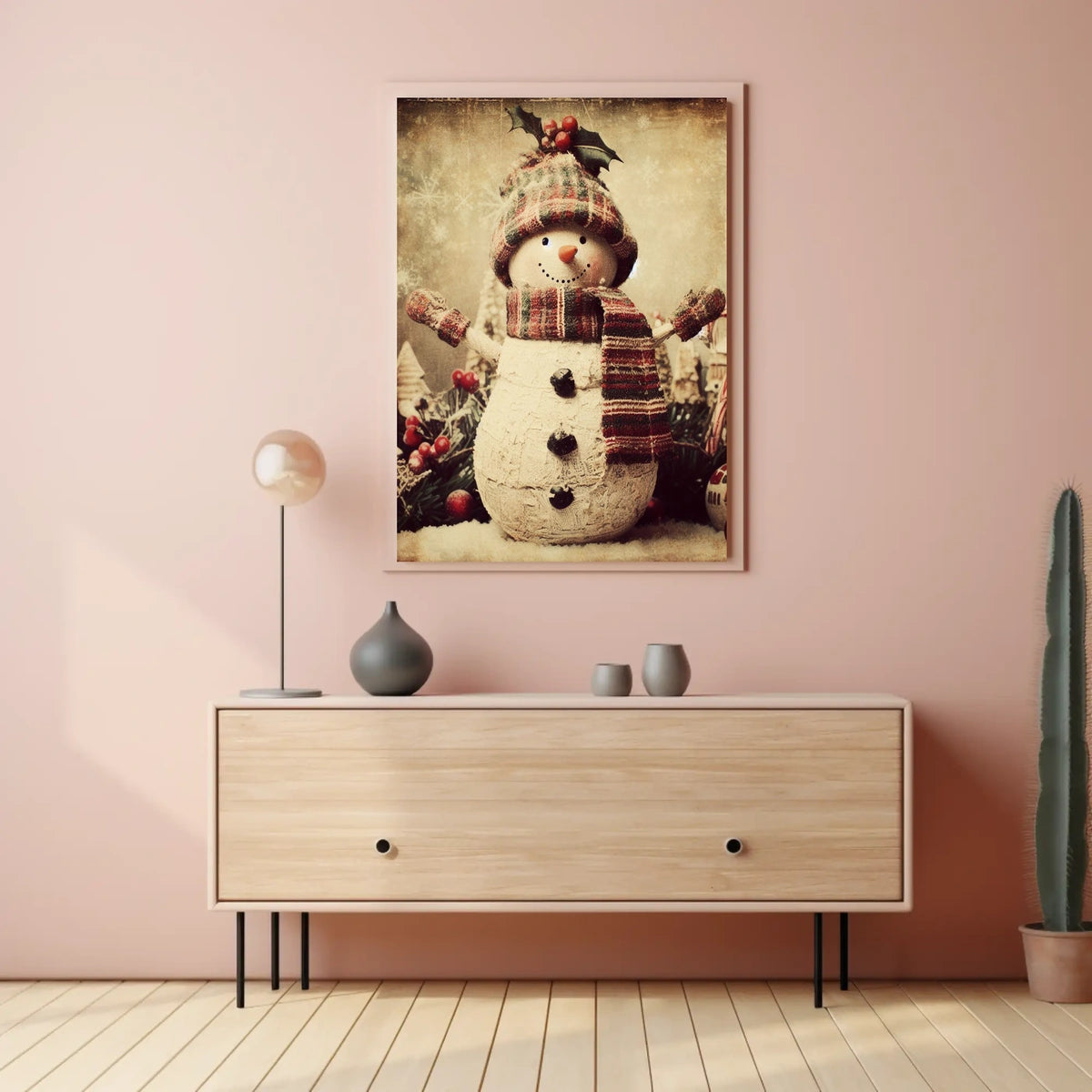 Festive Snowman Delight Poster