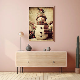 Festive Snowman Delight Poster