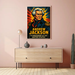 Andrew Jackson Seventh President Poster Wall Art 18x24