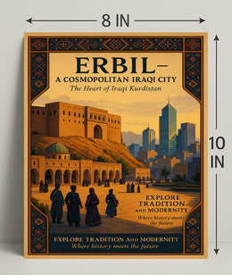 Erbil A Cosmopolitan Iraqi City Poster PosterGoat