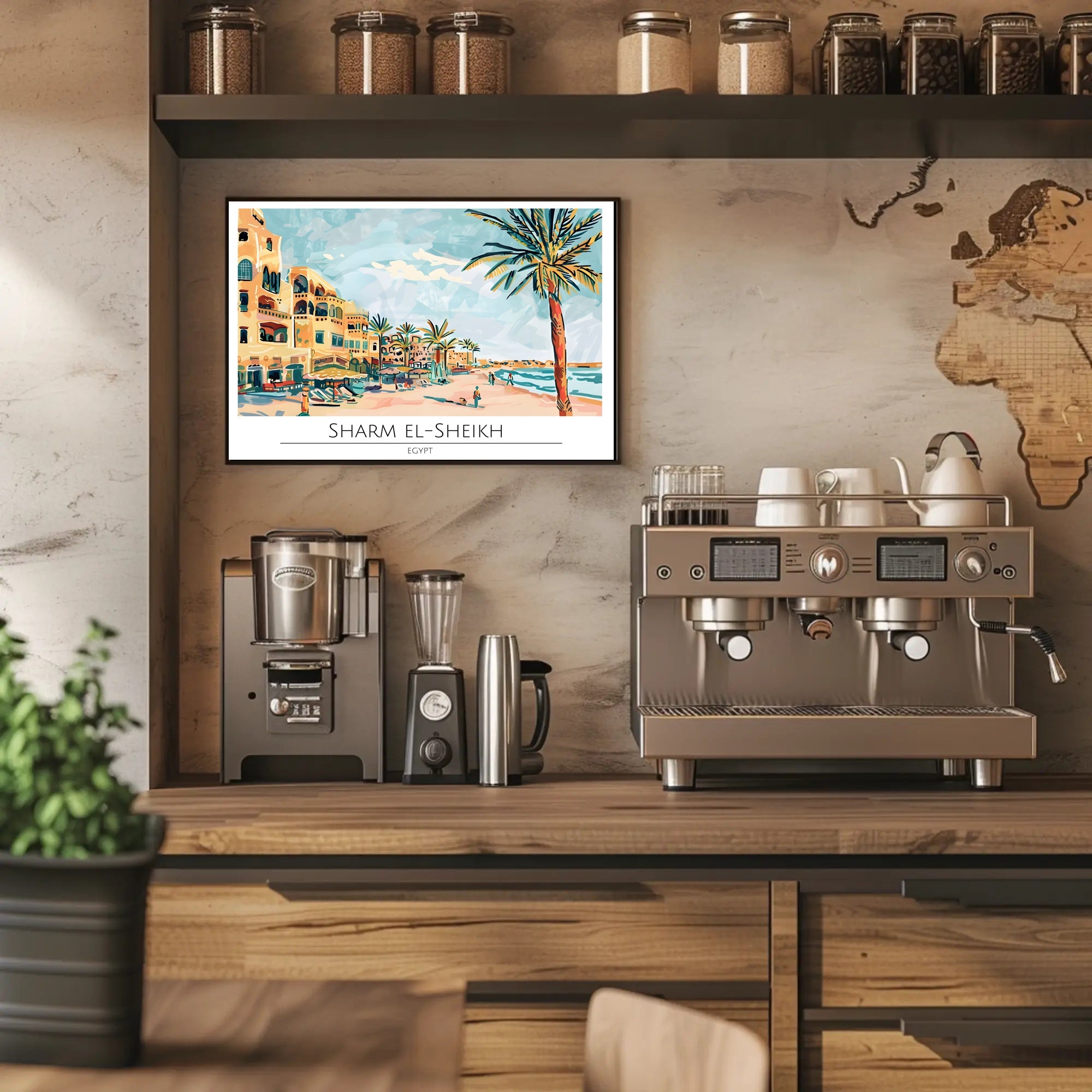 Vibrant Shores of Sharm El-Sheikh Poster PosterGoat