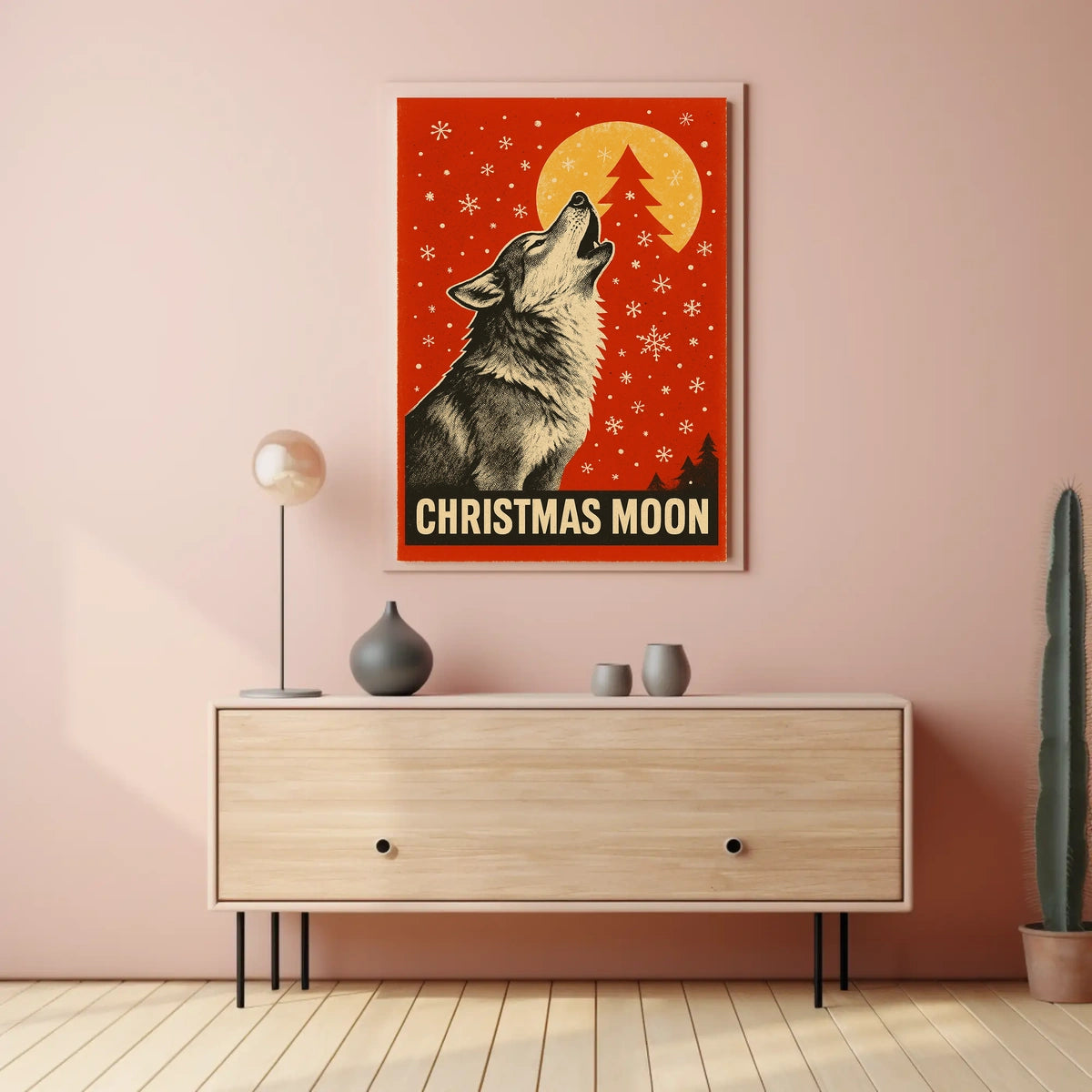 Christmas Moon Poster