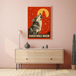 Christmas Moon Poster