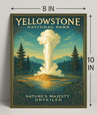 Yellowstone National Park Nature's Majesty Unveiled Poster PosterGoat