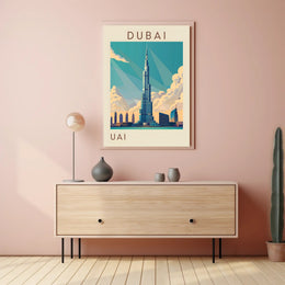 Iconic Skyline of Dubai Poster