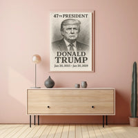 Trump Portrait Photography Realism Patriotic Poster