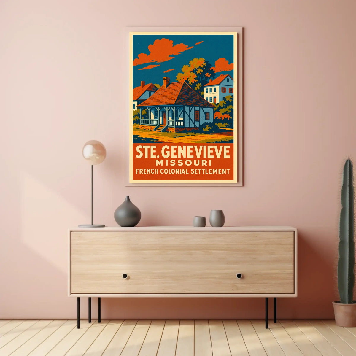 Ste. Genevieve French Colonial Poster