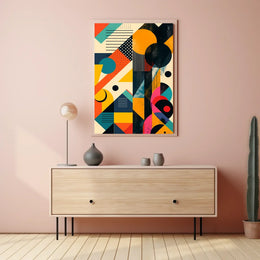 Modern Abstract Geometric Art Print - Abstract or Artistic Poster