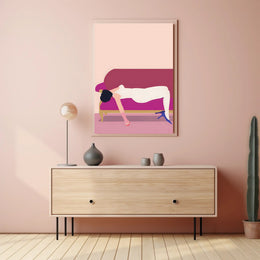 Reclined Elegance Scenic Wall Art Print for Decor