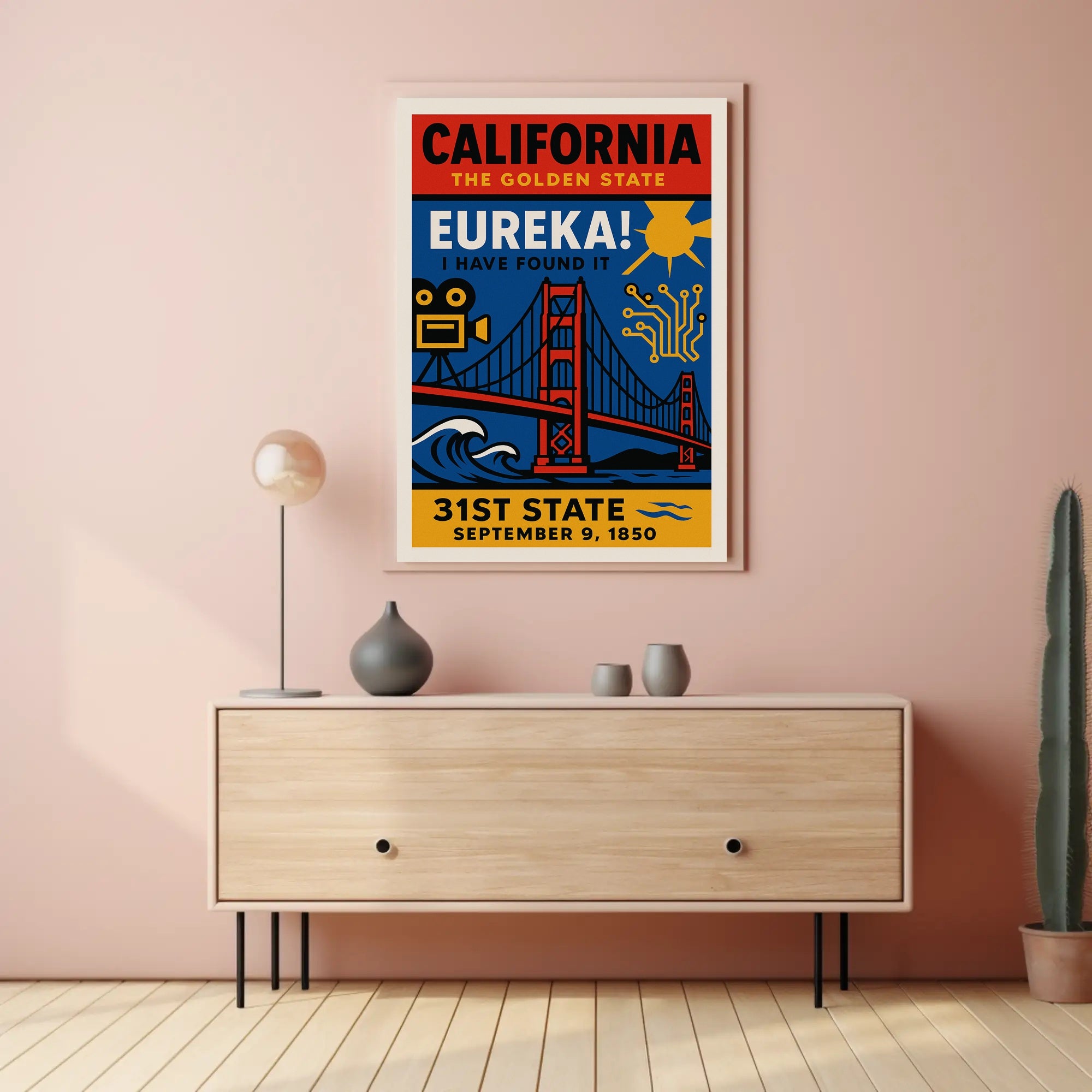 California's Iconic Diversity: Cultural or Heritage Poster