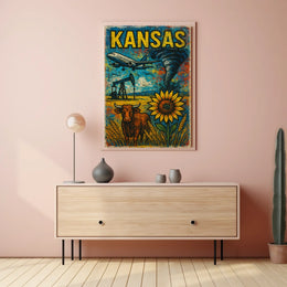 Kansas A Vibrant Landscape Poster